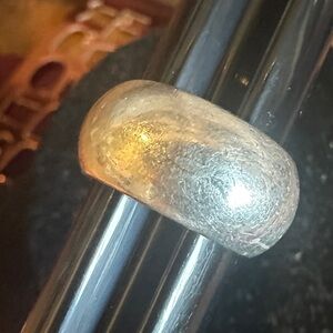 Vintage Mexico Sterling Silver Domed Bad Ring